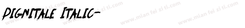 Dignitale Italic字体转换